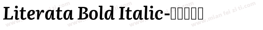 Literata Bold Italic字体转换